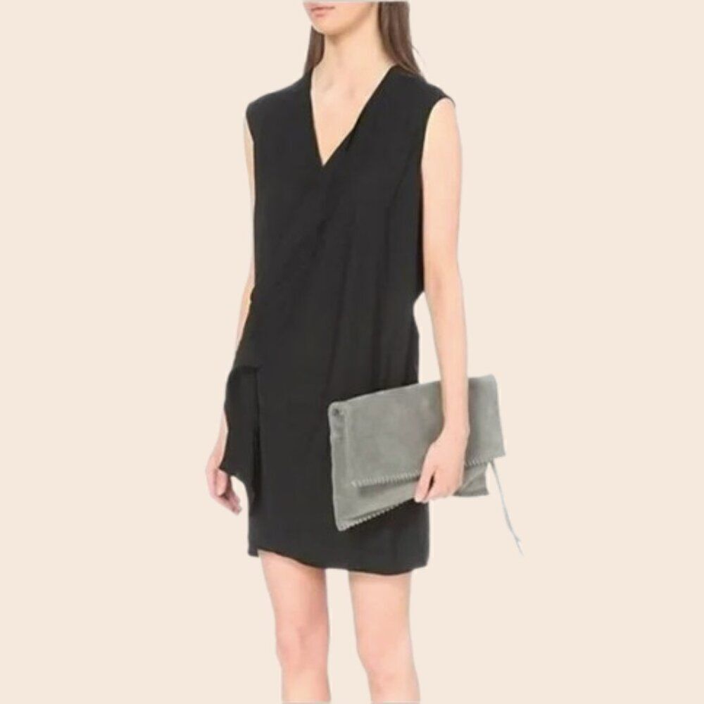 All Saints Black Aurie Mini Dress Size 0